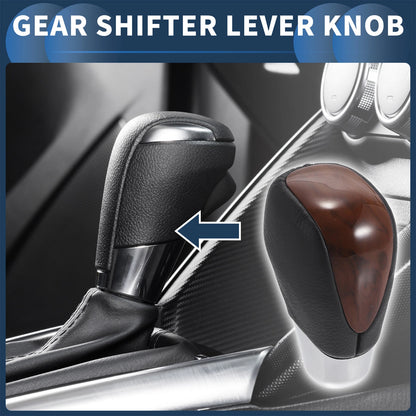 Faux Leather Gear Shifter Knob for Toyota Alphard 200 Series (2015-2023)