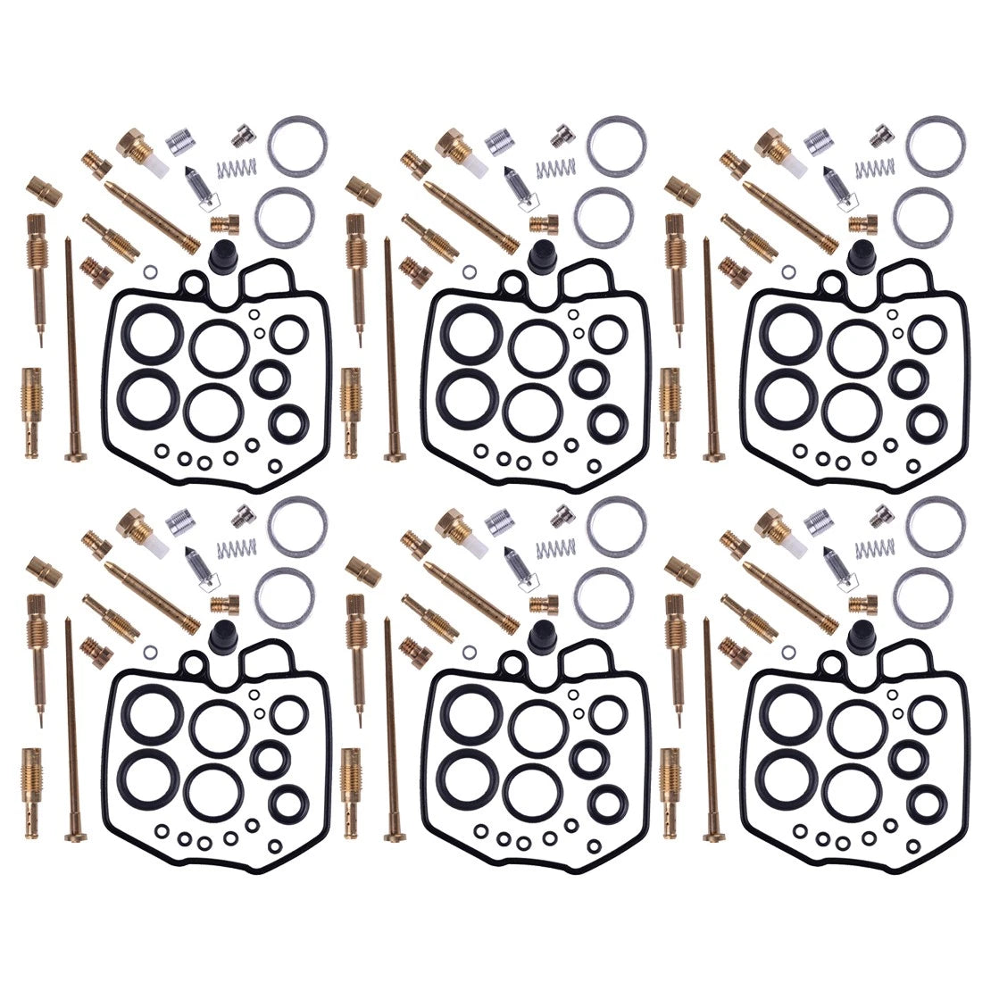 6 x Carburetor for Honda CBX 1000 & CBX 1000 Pro Link (1978-1983) Repair Black