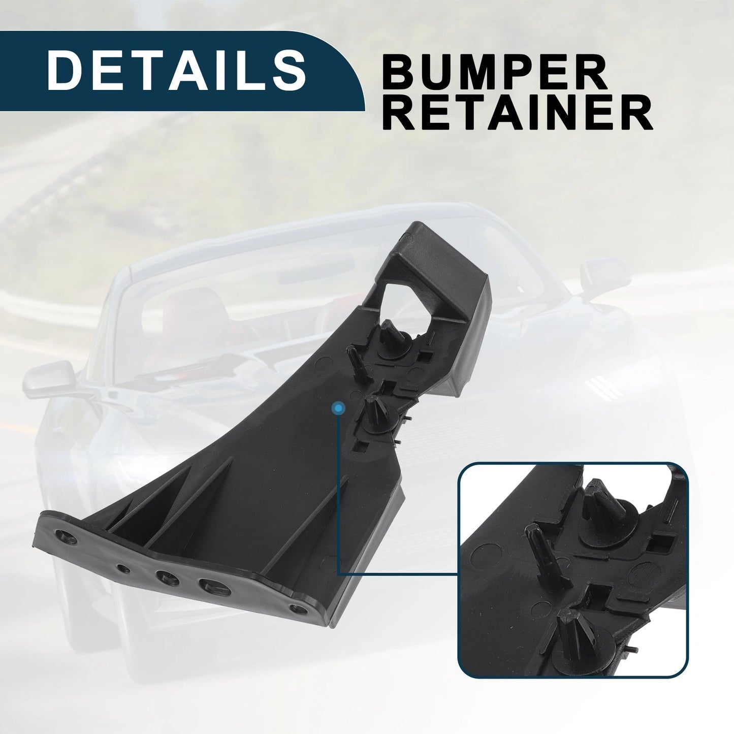 Right Front Bumper Retainer Bracket for Ford Mustang (2005-2014)