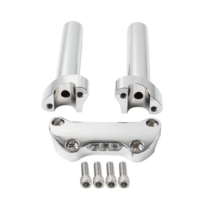 Chrome 6" Handlebar Riser 1" Top Clamp for Harley Road Glide, King, Dyna, Softail