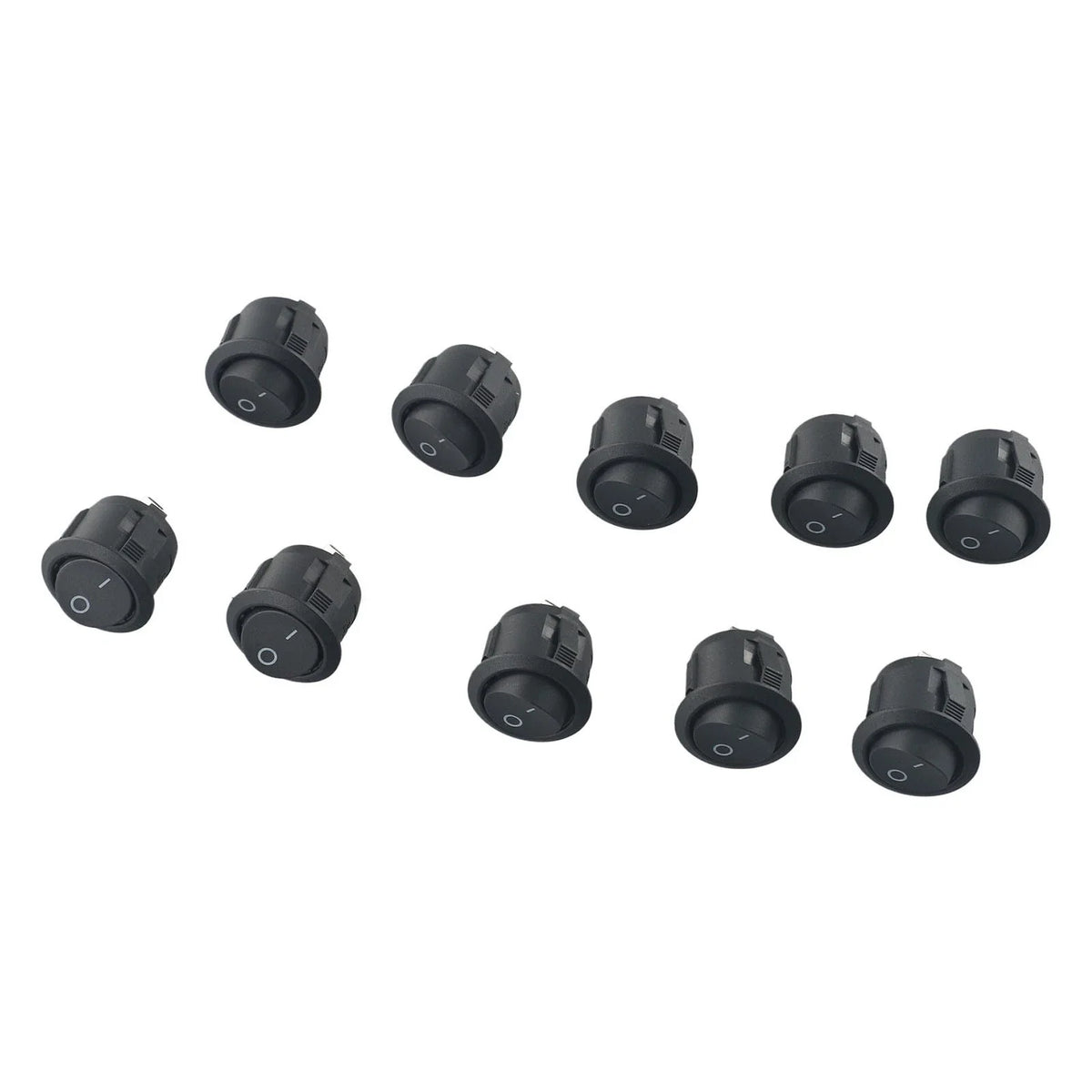 12V Small Round Rocker Switch 2 PIN SPST for Campervan/Caravan/Boat