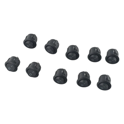 12V Small Round Rocker Switch 2 PIN SPST for Campervan/Caravan/Boat