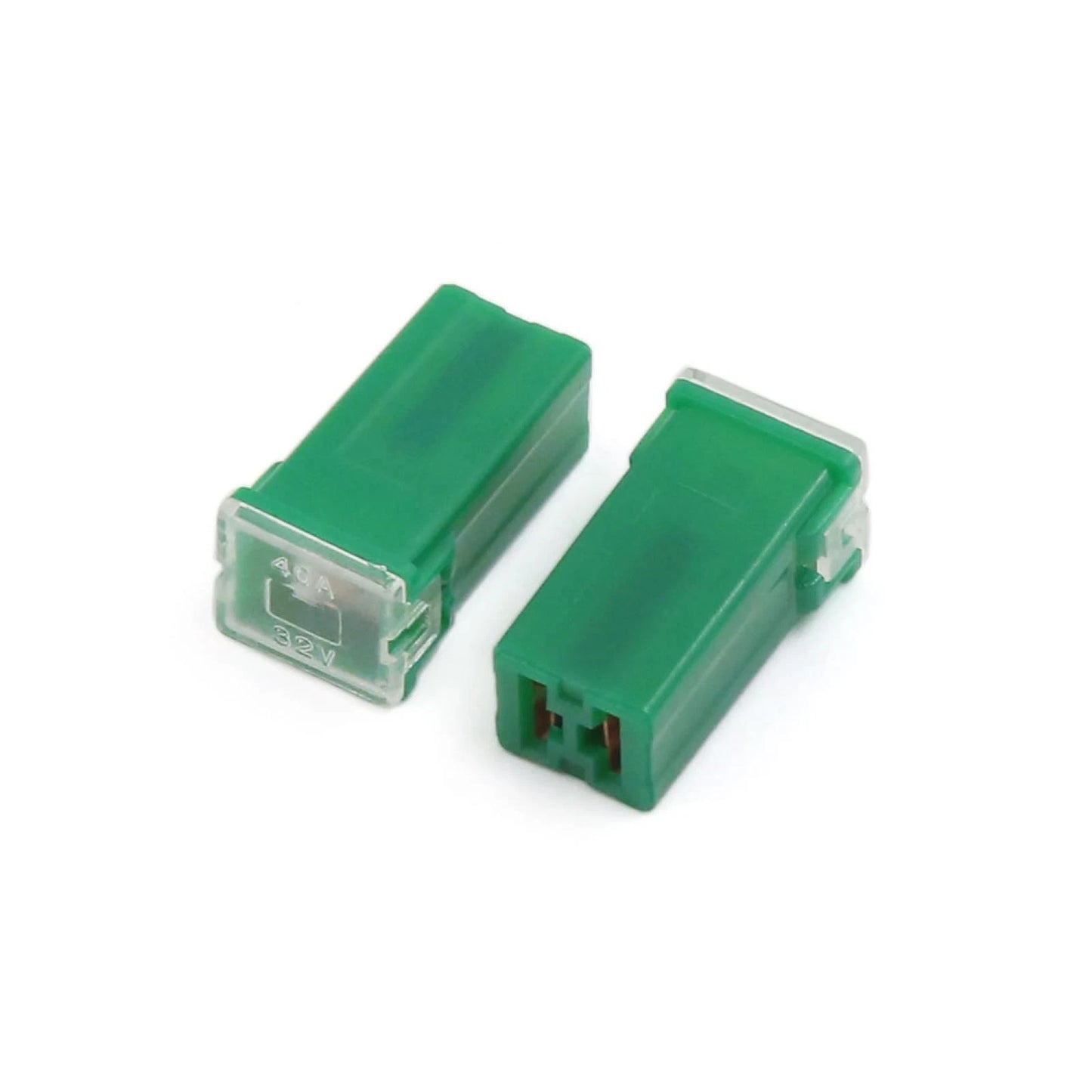 5 x Mini 40A Pacific PAL Fuse Female Push-in Auto Link Block Fuses Green