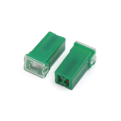 5 x Mini 40A Pacific PAL Fuse Female Push-in Auto Link Block Fuses Green