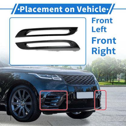 Fog Light Covers for Land Rover Range Rover (2002-2012) - 1 Pair Black