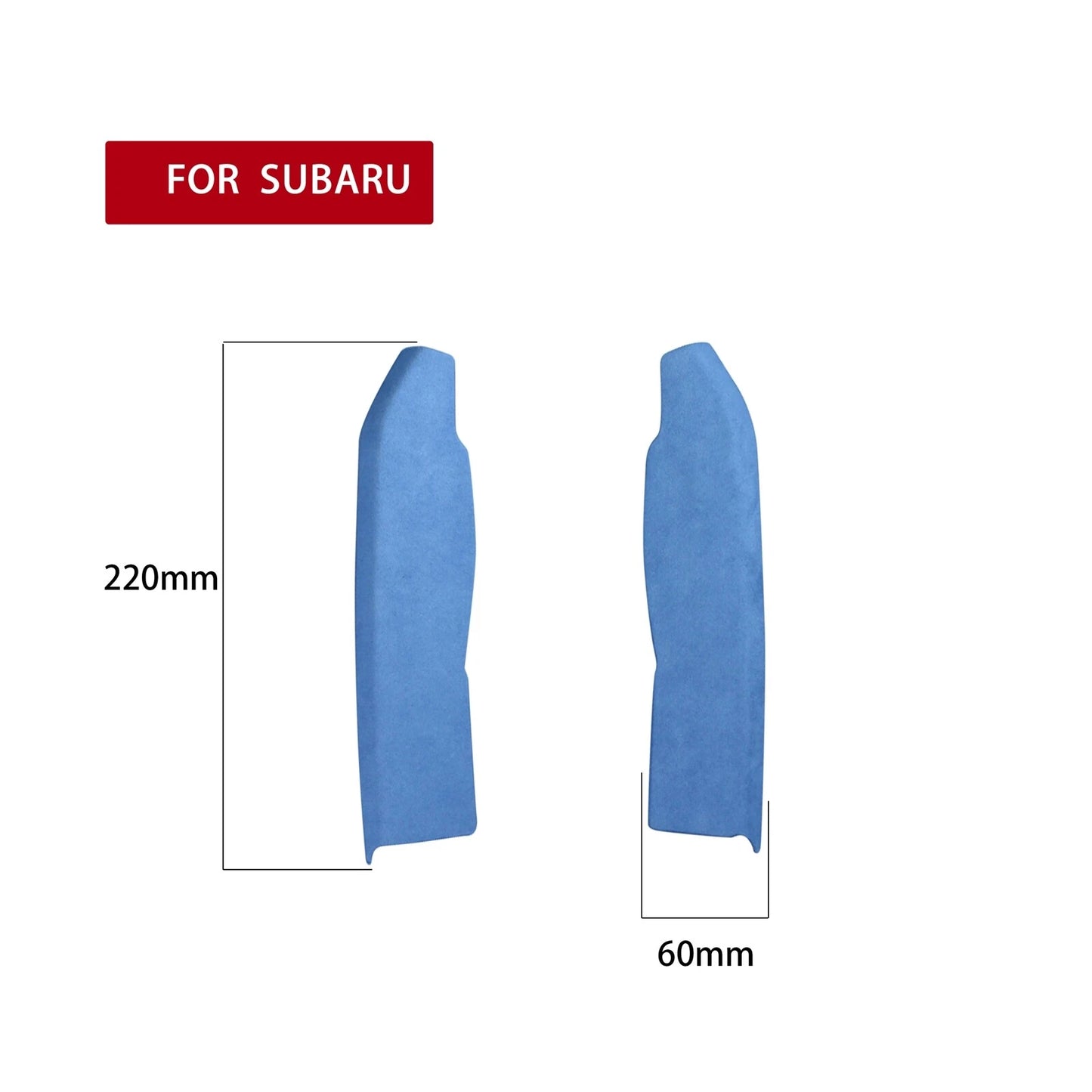2 x Blue Central Console Trim Covers for Subaru BRZ 2013-2020 (2013-2020)