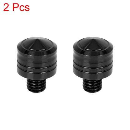 2 x 8mm Mirror Hole Plugs Screw Black Universal for Motorbike Motorcycle