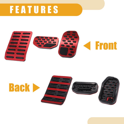 Brake Gas Accelerator Pedal Pads Cover for Ford F-150 (2021-2023)