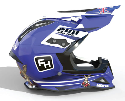 Custom Helmet Graphics for Alpinestars SM 8 XL Aussie Style Wrap/Decals