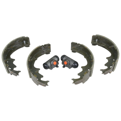 4 Rear Brake Shoes + 2 Wheel Cylinders for Jeep Cherokee XJ (1994-2001)