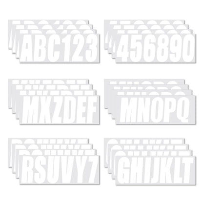 Boat Registration Letters & Numbers Decals Sticker Set A-Z & 0-9