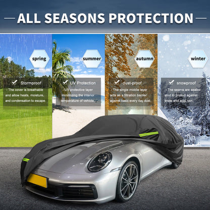 Waterproof 233D-PU Car Cover for Porsche 911 (2013-2023)