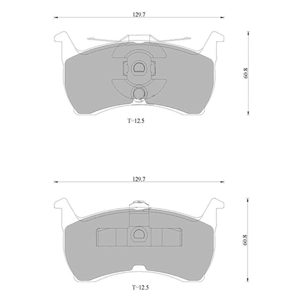 Rear Disc Brake Pad Set for Ford Falcon EA EB ED XG XH (1988 - 1999)