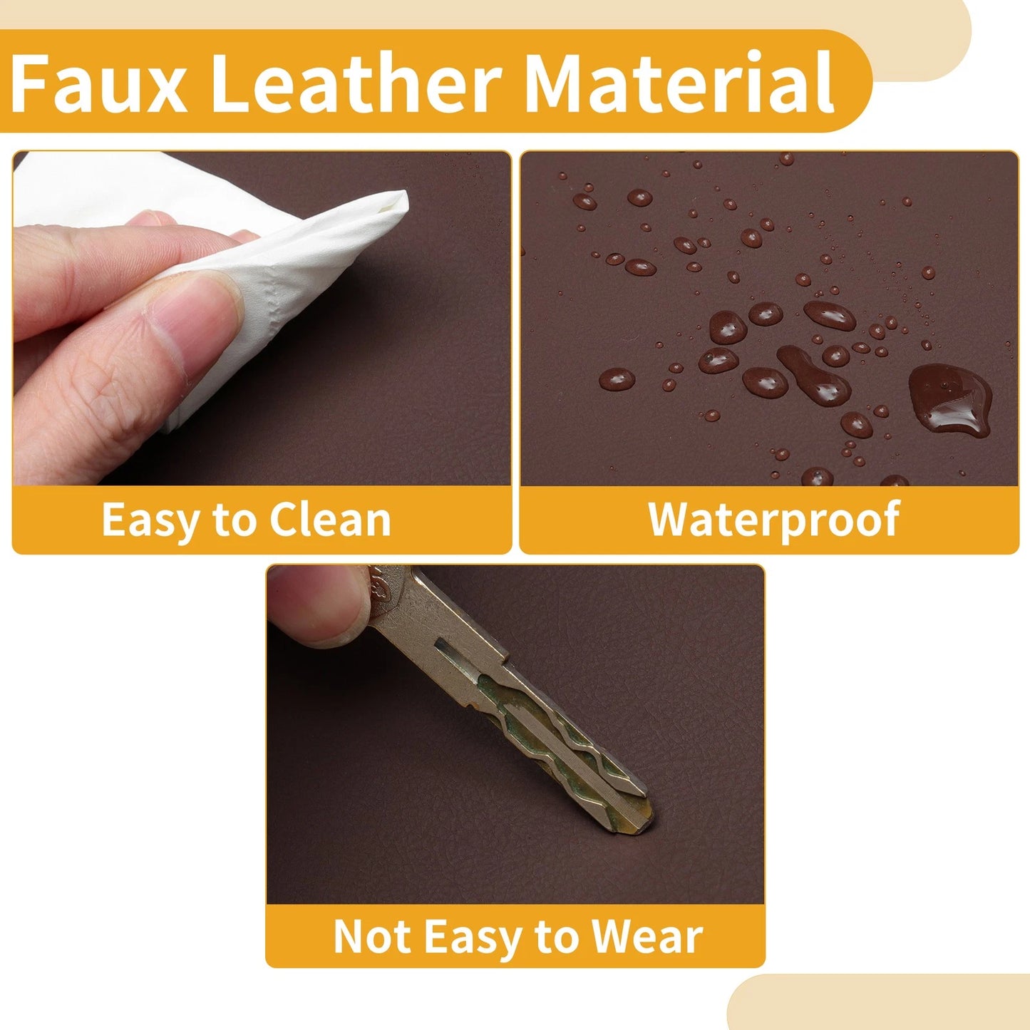 Dashboard Cover Mat for Ford Escape (2013-2019) Brown Anti-Slip