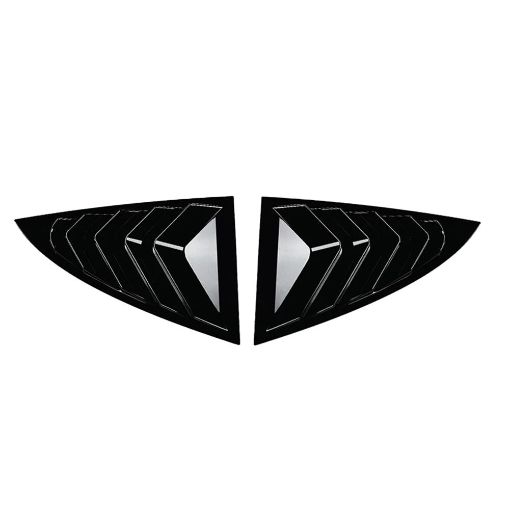 Glossy Black ABS Rear Window Louver Cover Trim for Tesla Model Y (2020-2023)