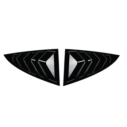 Glossy Black ABS Rear Window Louver Cover Trim for Tesla Model Y (2020-2023)