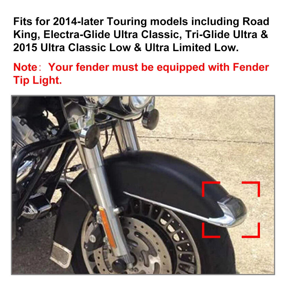 Chrome Front Fender Trim Skirt for Harley Touring Electra Glide FLHR (2014-2020)