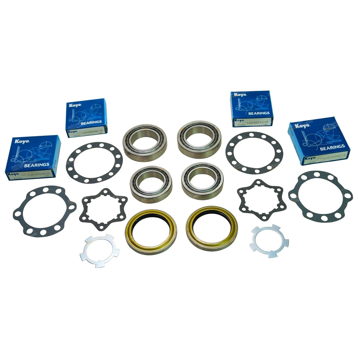 2 x Front Wheel Bearing + Seal for Landcruiser 70 Series (1984–2012)
