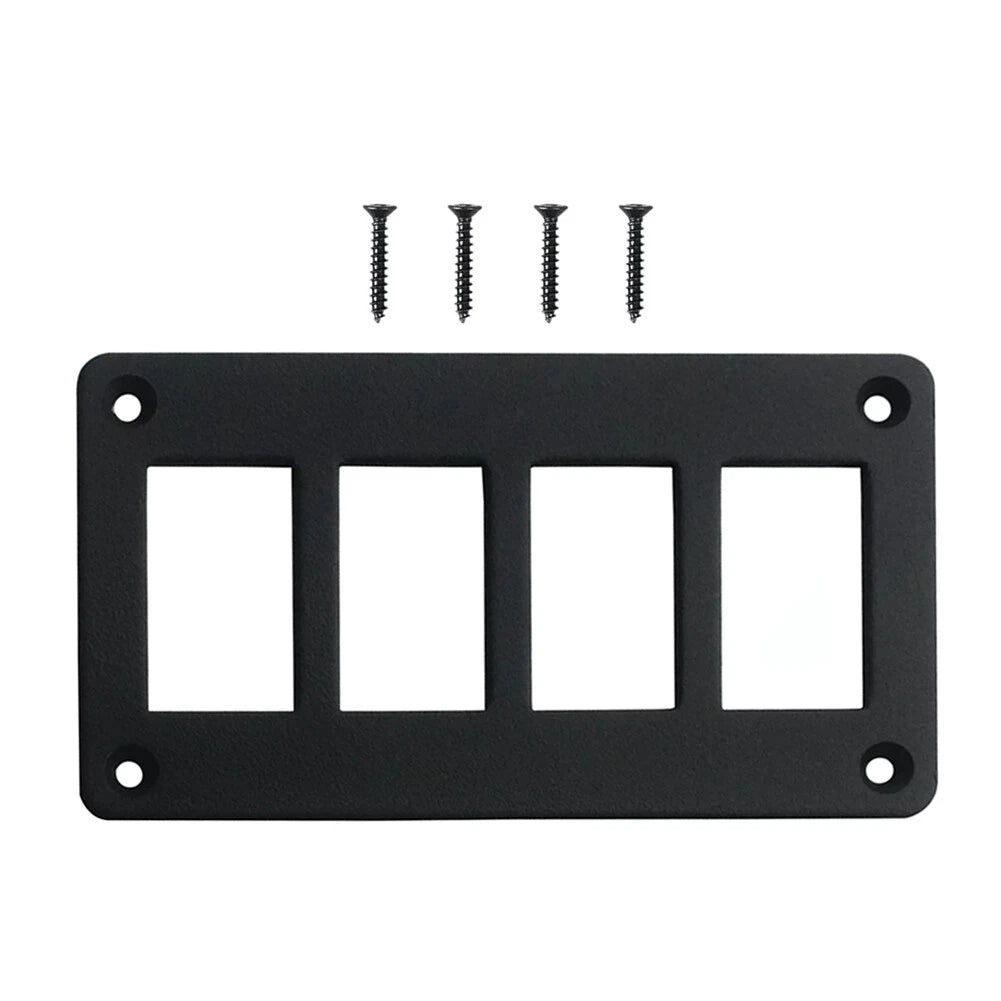 4 Gang Rocker Switch Frame Bracket Mount for Car Boat RV