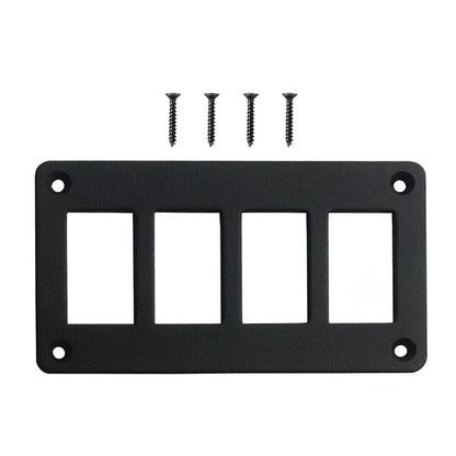 4 Gang Rocker Switch Frame Bracket Mount for Car Boat RV