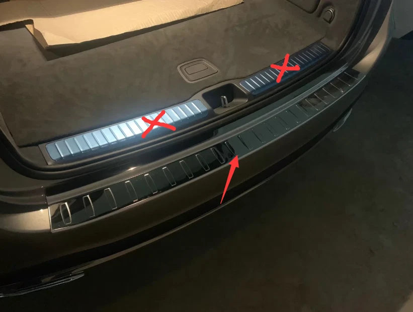 Chrome Rear Bumper Protector Cover Trim for Mercedes Benz GLE 350 450 (2020-2021)