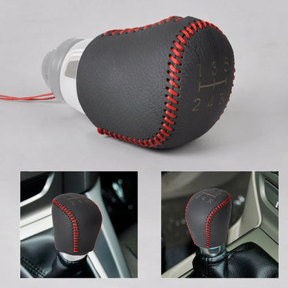 Genuine Leather 5-Speed Gear Shift Knob Cover for Ford Focus (2005-2018)