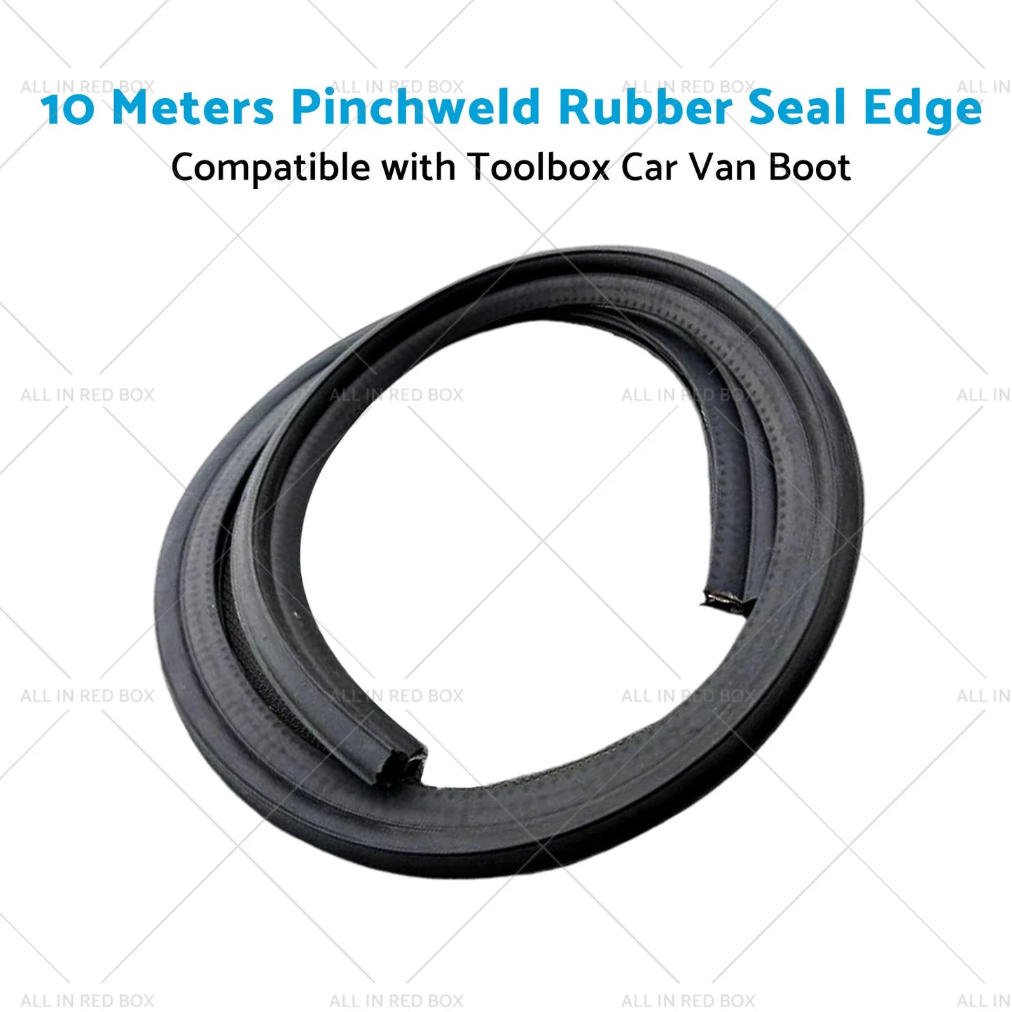 10m Pinchweld Rubber Seal Edge for Toolbox Car Van Boot Seal