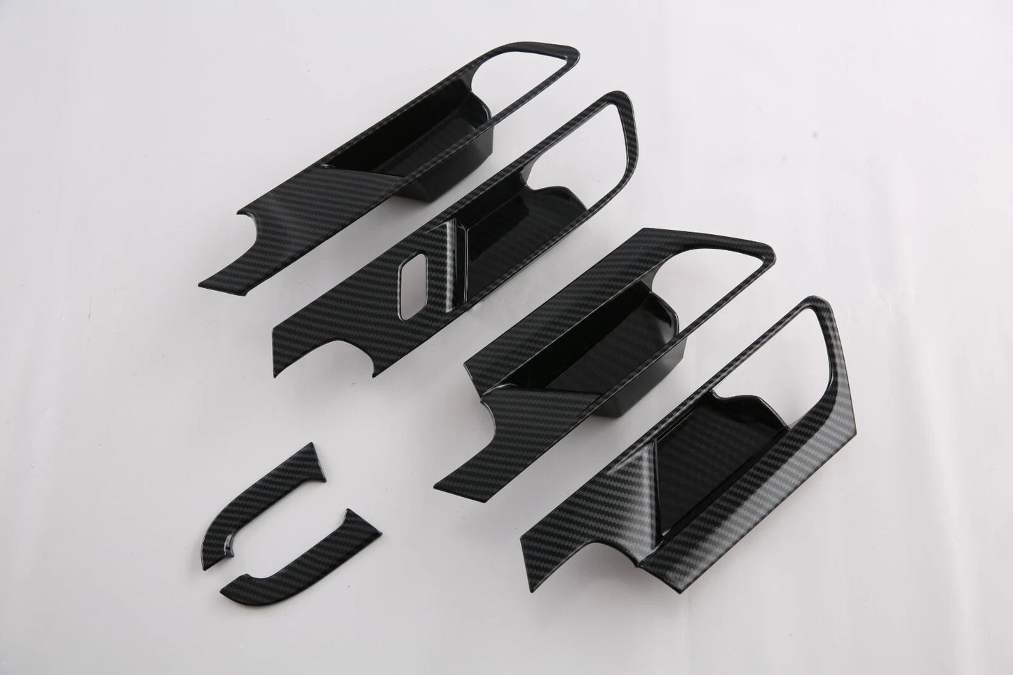 Inner Door Handle Bowl Lid Cover Trim for 2023-2024 Mazda CX-50 Carbon Fiber