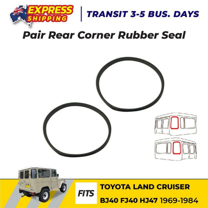 Window Seal Rubber Belt Rear Corner Fits 1969-84 Toyota Land Cruiser FJ40 BJ Van