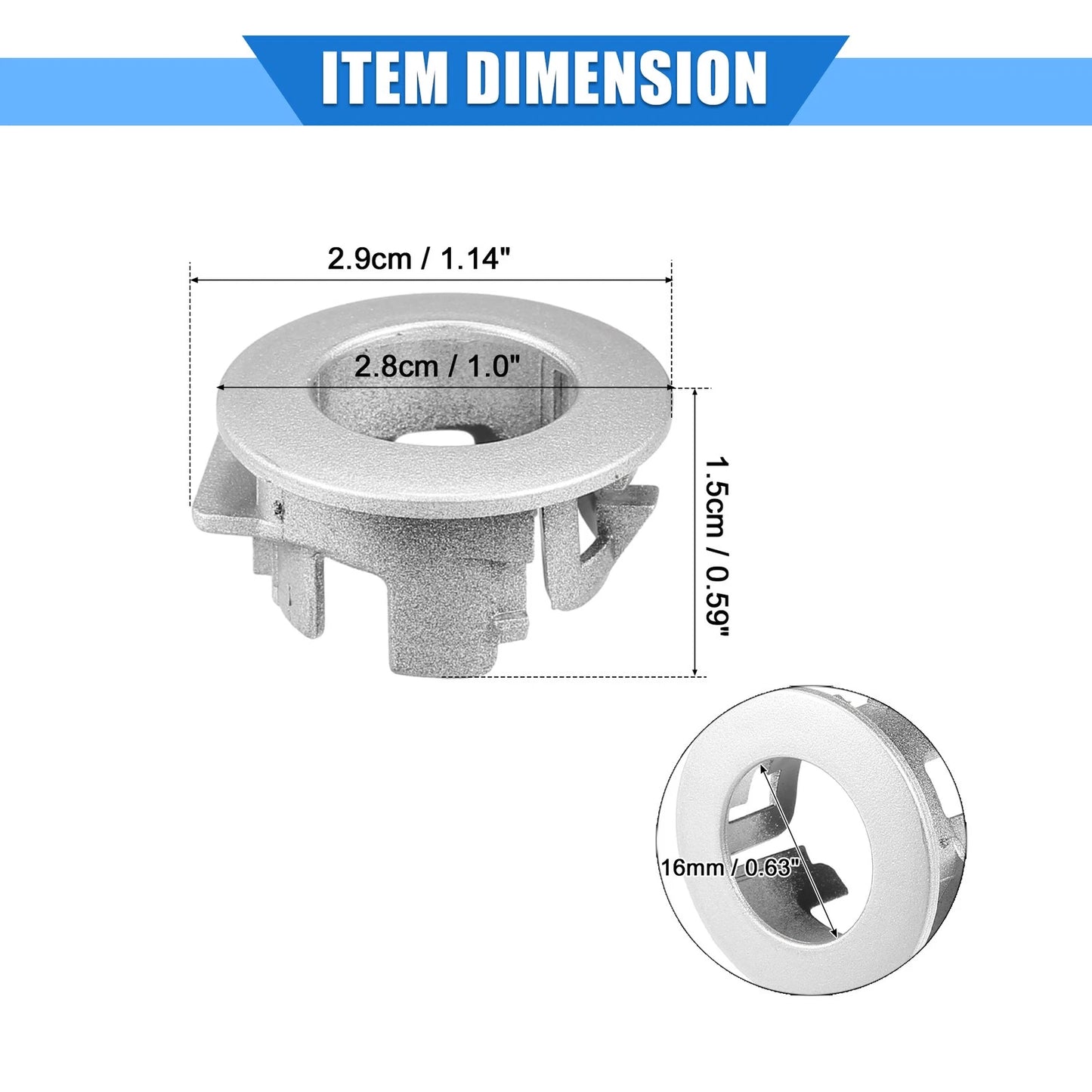 4 Pcs Parking Sensor Retainer for Toyota (No.89348-28100-C0)