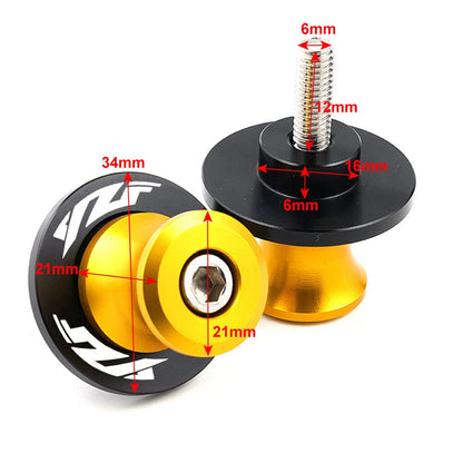 CNC Swingarm Spools Slider Screws for Yamaha YZF R1 R3 R6