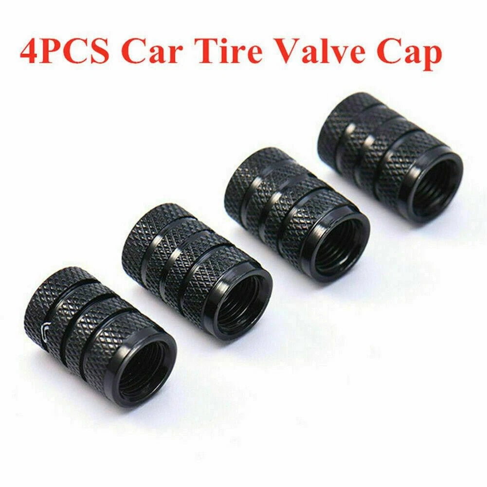 4x Aluminium Wheel Tyre Valve Stems Covers Caps Accessories for US