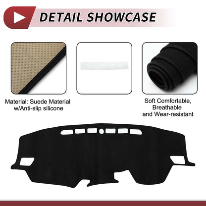 Dashboard Cover Mat for Toyota Raize A200A (2013-2020) Sun Protector Black