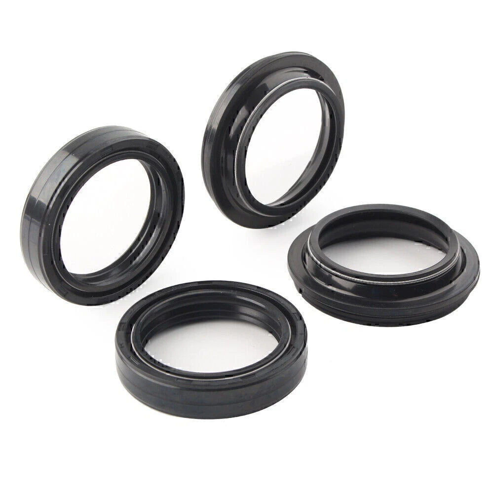 4 x Black 41x54mm Motorcycle Front Fork Damper Shock Absorber Seal