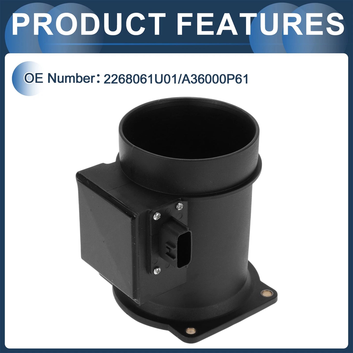 Mass Air Flow Sensor Plastic 1 Pc for Infiniti Q45 (1995-1996)