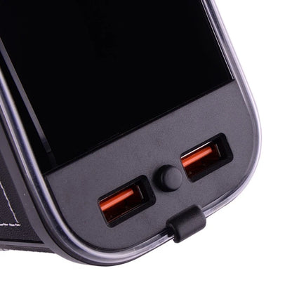 Car Seat Gap Filler Storage Box Holder with Dual USB for Universal Fit
