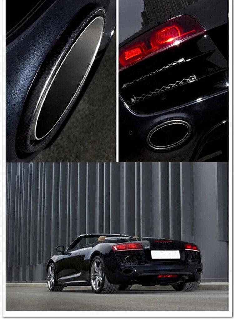 Carbon Fiber Exhaust Tips for Audi R8 (2010-2012)