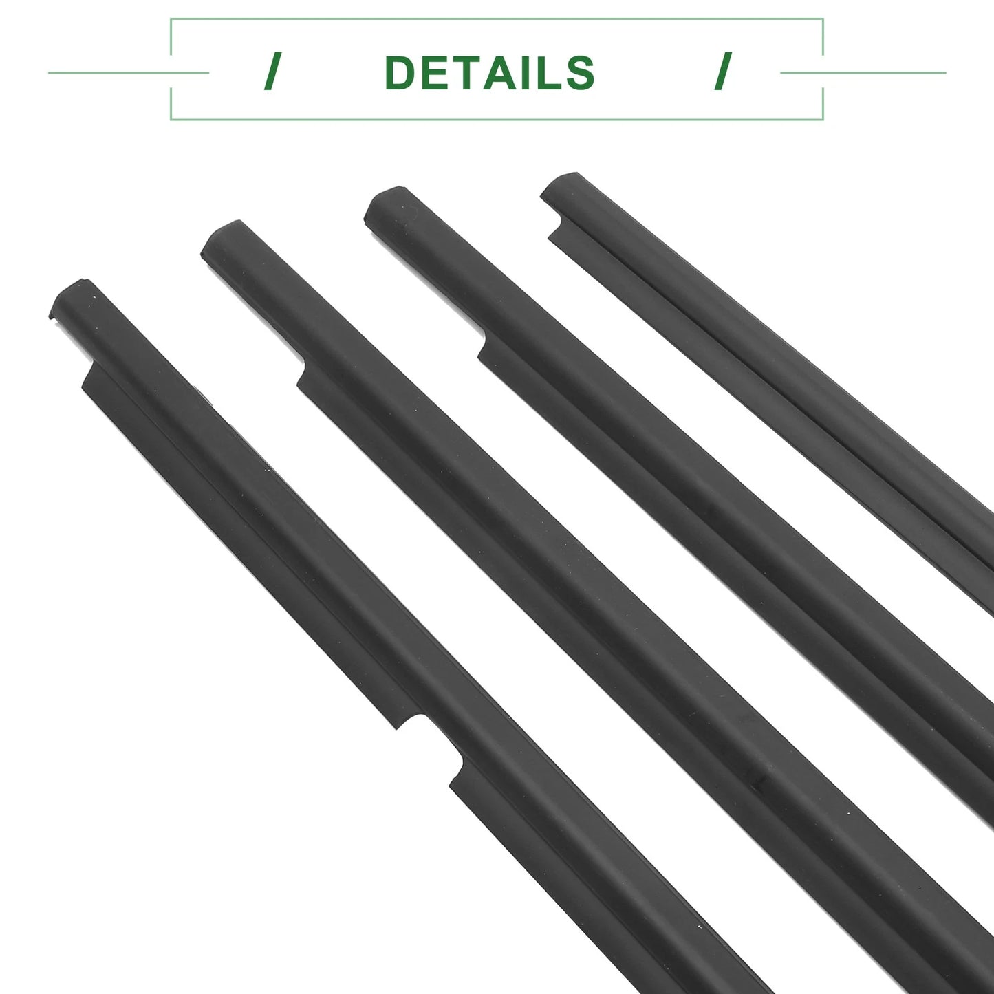 4 x Weatherstrip Window Seal for Toyota Corolla (2003-2008)