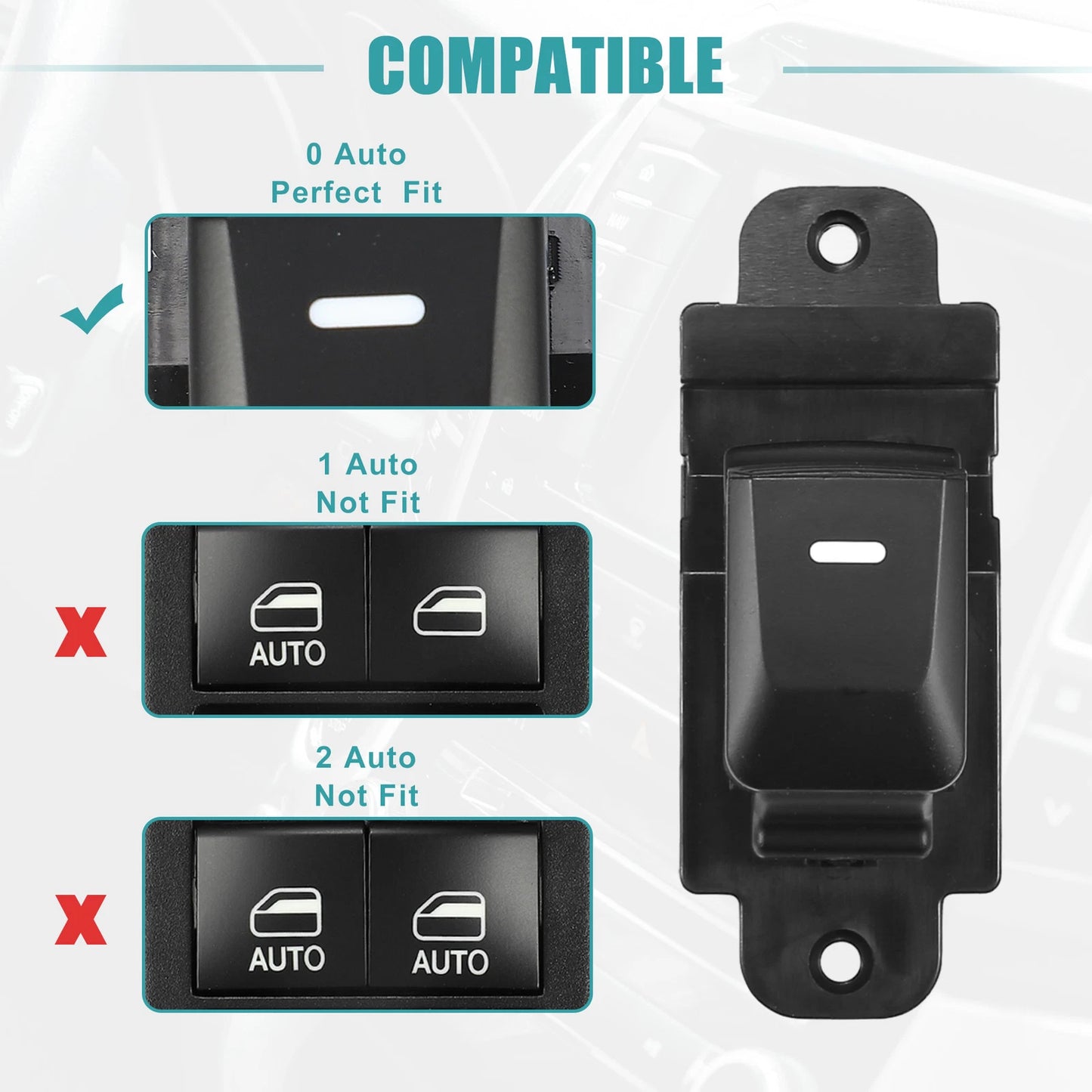 Master Power Window Switch for KIA CERATO 2016-2023 Front Right Side Black