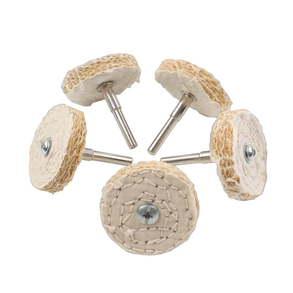 5 x 2" Sisal Cloth Buffing Wheels for Polishing Stainless Steel