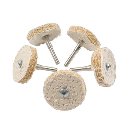 5 x 2" Sisal Cloth Buffing Wheels for Polishing Stainless Steel