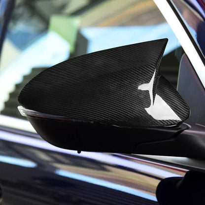 Real Carbon Fiber Add-on Side View Mirror Cover for Alfa Romeo Stelvio 2017-2023