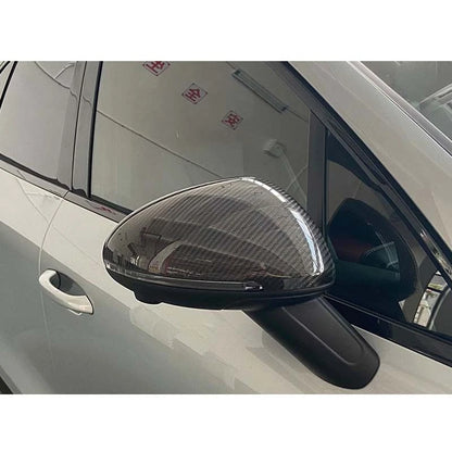 Real Carbon Fiber Replace Mirror Cover Caps For Porsche Macan 2015-2020