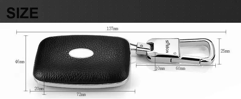 Orange Car Remote FOB Leather Key Cover Case Fit For Land Rover Range Rover