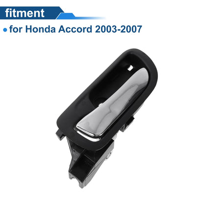 Black Chrome Front Passenger Side Interior Door Handle for Honda Accord (03-07)