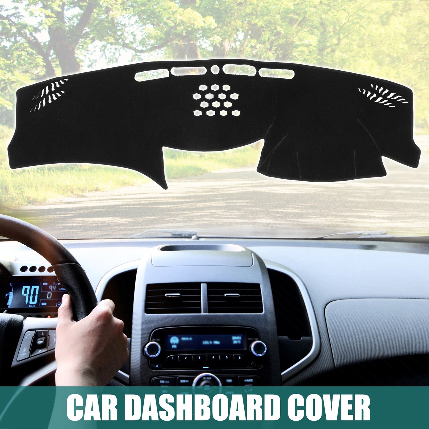 Black Dashboard Cover Protector for LEXUS GS (2006-2011)