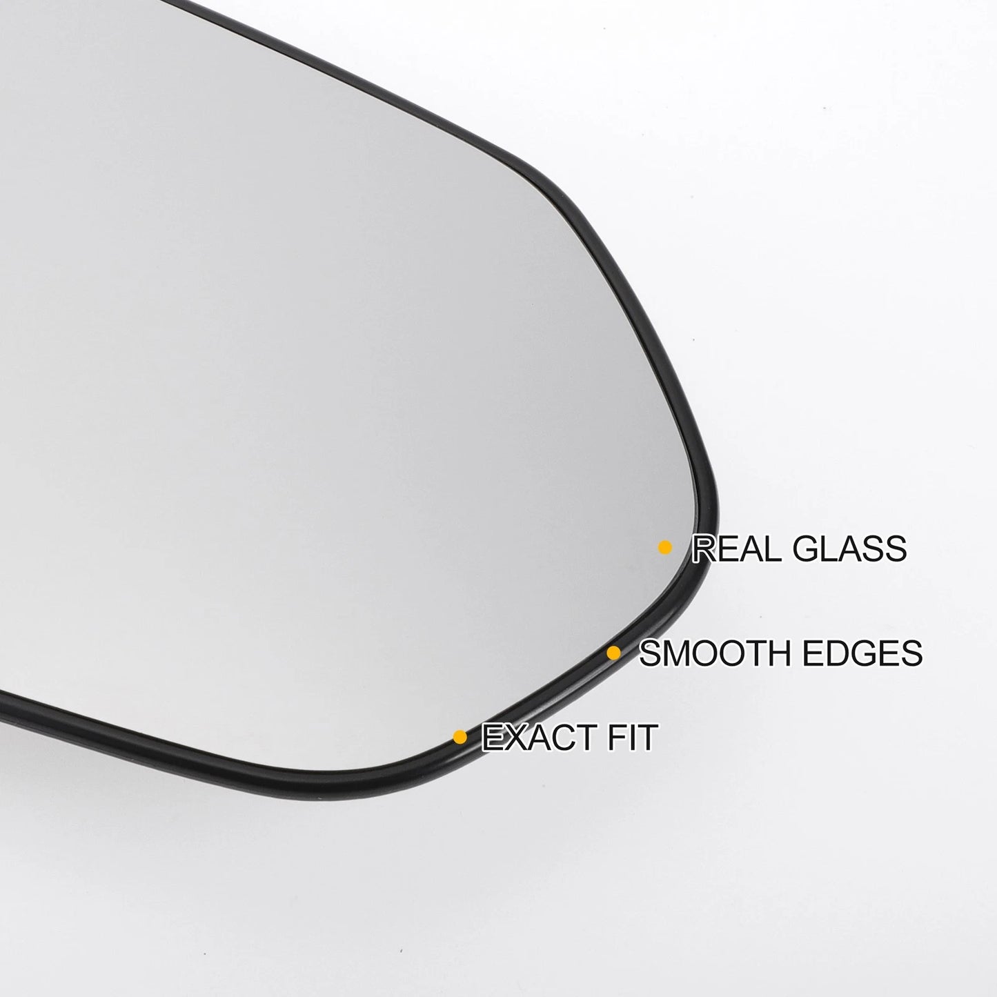 Right Side Heated White Mirror Glass for Toyota Corolla (2018-2022)