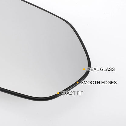 Right Side Heated White Mirror Glass for Toyota Corolla (2018-2022)