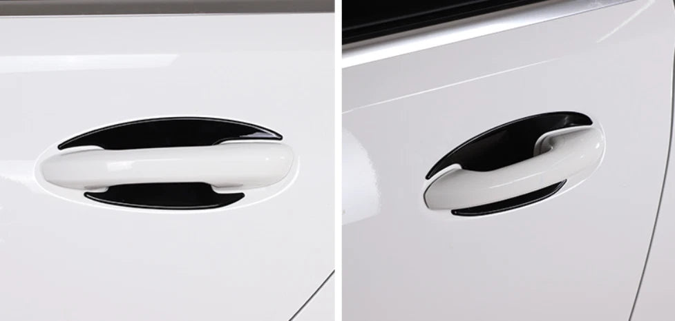 Black Door Handle Bowl Cover Trim for 2022-2023 Mercedes Benz C-Class Sedan