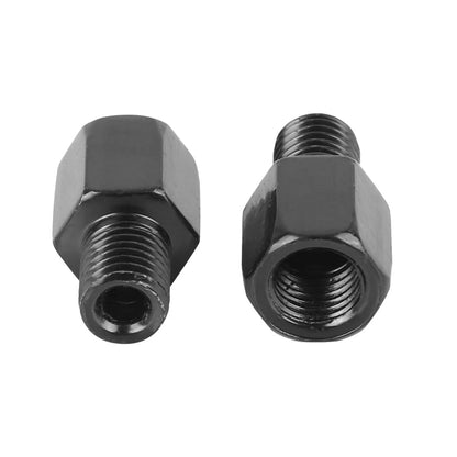 5x 10mm LH to 10mm RH Black Motorcycle Rearview Mirrors Adapter Screws for Bike